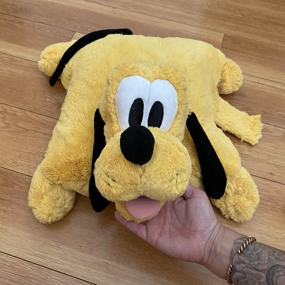Pluto Pillow Pet Plush Dog Authentic Disney World Theme Parks Disneyland W/Tags - Picture 4 of 7